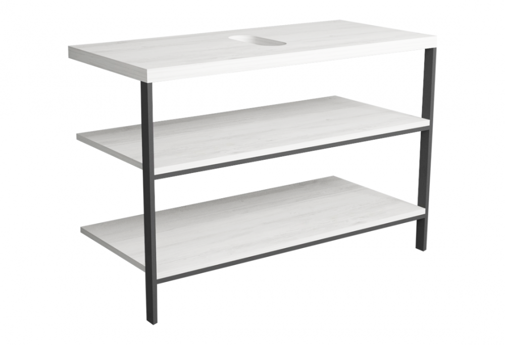 Консоль для раковины Simas Wave напольная 110х50 см дуб/цемент WAM 2L