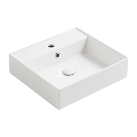 Раковина для ванної Simas Agile підвісна/накладна 51х46 см фаянс білий AG51