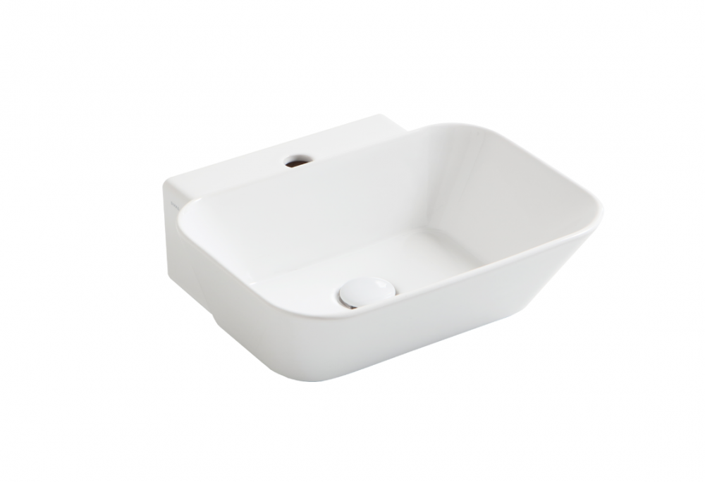 Раковина для ванної Simas Wave накладна/підвісна 48х43 см фаянс білий WA 08