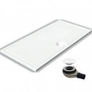 Душовий піддон Hatria LIF H3 Alchemy 140х70 см кераміка білий матовий з сифоном PCY1ZW25