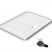 Душовий піддон Hatria LIF H3 Alchemy 90х70 см кераміка білий матовий з сифоном PCY1W125