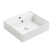 Раковина для ванной Simas Agile подвесная/накладная 51х46 см фаянс белый AG51