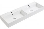 Раковина для ванної Simas Agile підвісна/накладна 141х46 см фаянс білий AG141D