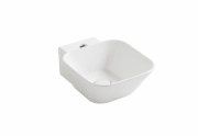 Раковина для ванної Simas Wave накладна/підвісна 33,5х43 см фаянс білий WA 07