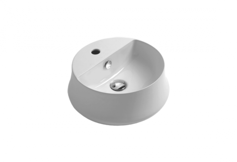 Раковина для ванної Simas Sharp накладна Ø 42 см фаянс білий SH 03