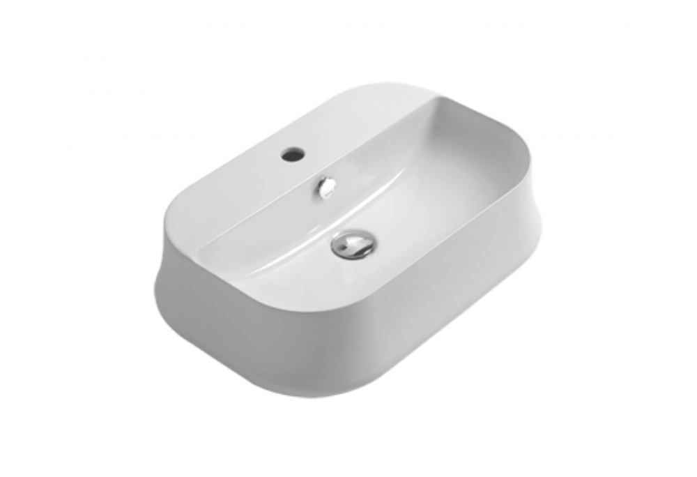 Раковина для ванної Simas Sharp накладна 60х42 см фаянс білий SH 09