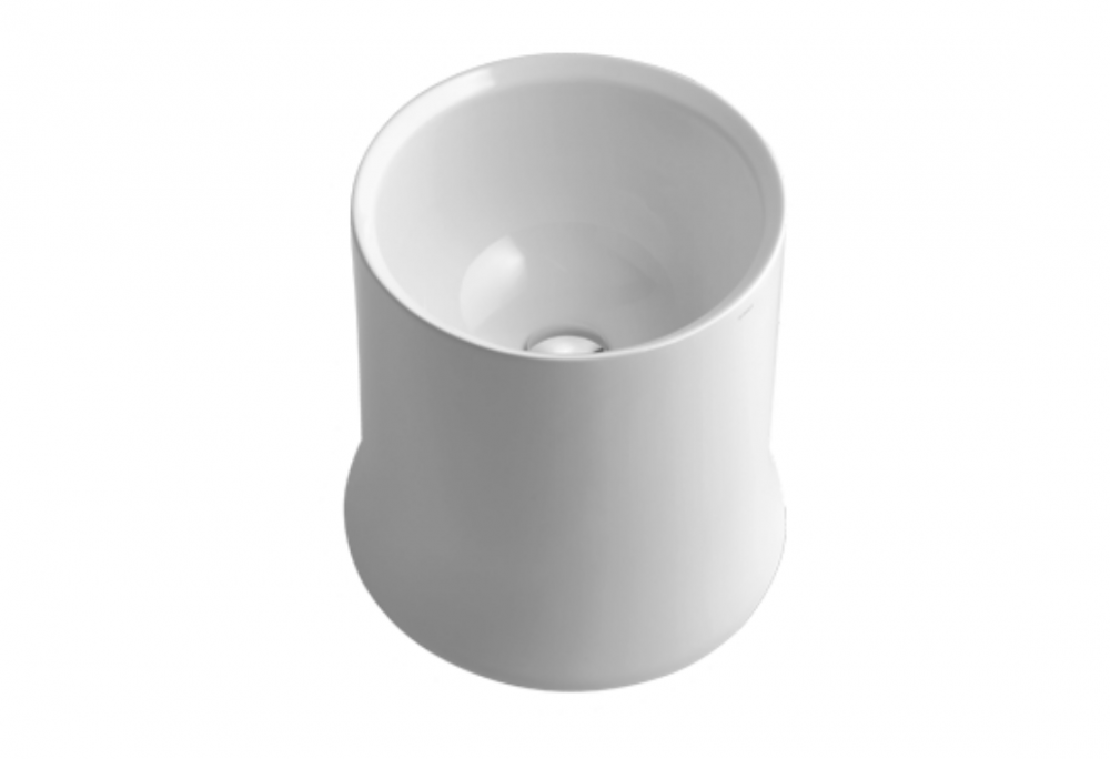 Раковина для ванної Simas Sharp накладна Ø 42 см фаянс білий SH 10