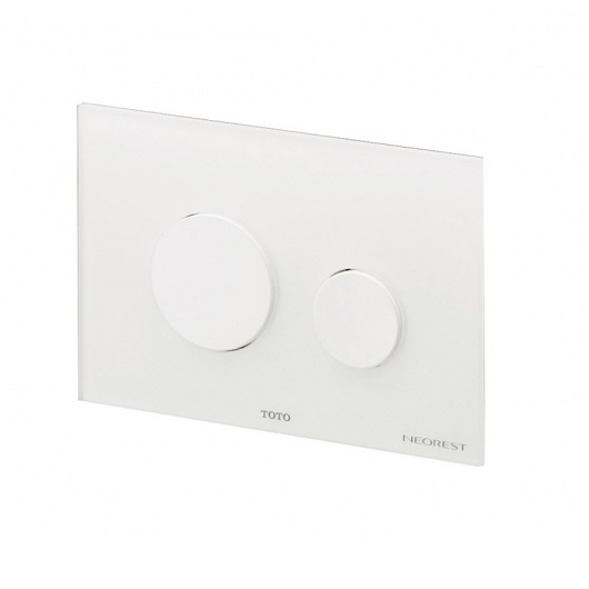 Кнопка смыва для подвесных унитазов TOTO Neorest стекло/пластик белый E00003T