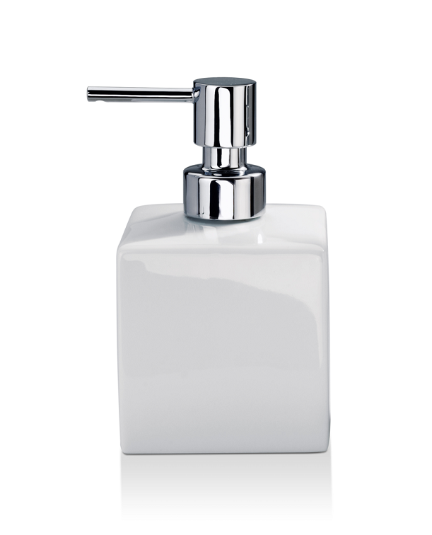 Дозатор для рідкого мила Decor Walther DW 525 настільний фарфор білий / хром DCW-DW525