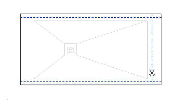 Душовий піддон Hatria Dedicato 1901-1999x1000 мм SOLITEX палітра на вибір Y6A8