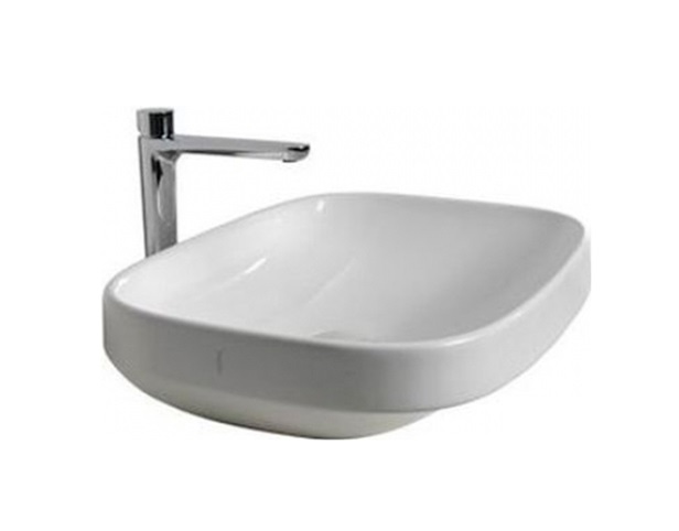 Раковина для ванной накладная Hatria Abito 58х45 см Alchemy санфарфор белый A0YXXA