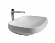 Раковина для ванной накладная Hatria Abito 58х45 см Alchemy санфарфор белый A0YXXA