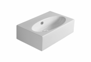 Раковина для ванной Simas LFT Spazio подвесная/накладная 61х39 см фаянс белый LFT 54