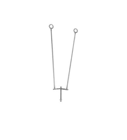 Кріплення Hatria Sculture для установки раковин на п'едістал хром Y0AK01