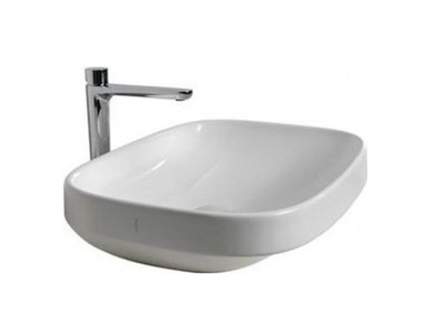 Раковина для ванної накладна Hatria Abito 58х45 см Alchemy санфарфор білий A0YXXA