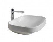 Раковина для ванної накладна Hatria Abito 58х45 см Alchemy санфарфор білий A0YXXA