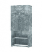 Шафа для ванної Hatria підвісна однодверна DX 36х20 см цемент 