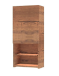 Шафа для ванної Hatria підвісна однодверна DX 36х20 см тік Y3A0KK