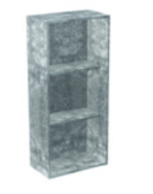  	Стеллаж для ванной комнаты Hatria подвесной 36 см ДСП цемент 