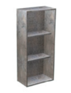 Стелаж для ванної кімнати Hatria підвісний 36 см ДСП сіро-коричневий 