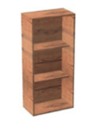 Стелаж для ванної кімнати Hatria підвісний 36 см ДСП тік Y2ASKK