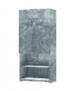 Шкаф для ванной Hatria подвесной однодверный DX 36х20 см цемент 