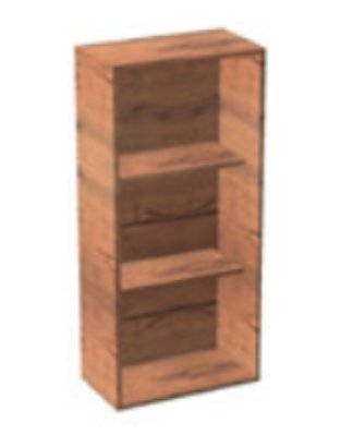 Стеллаж для ванной комнаты Hatria подвесной 36 см ДСП тик Y2ASKK