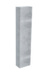 Пенал для ванної Hatria підвісний DX 36х160 см однодверний ДСП білий 