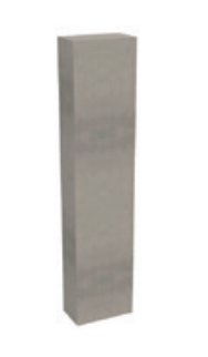 Пенал для ванної Hatria підвісний SX 36х160 см однодверний ДСП тортола 