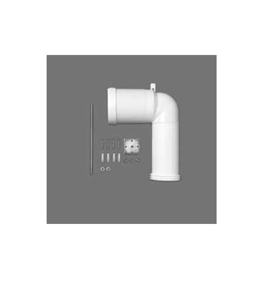 Техническое колено Simas для вертикального слива пластик белый CT01