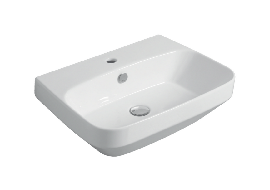 Раковина для ванної Simas Baden Baden накладна/підвісна 60х45 см фаянс білий BB 10