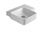 Раковина для ванной Simas Flow подвесная 57,5х50 см фаянс белый FL 21