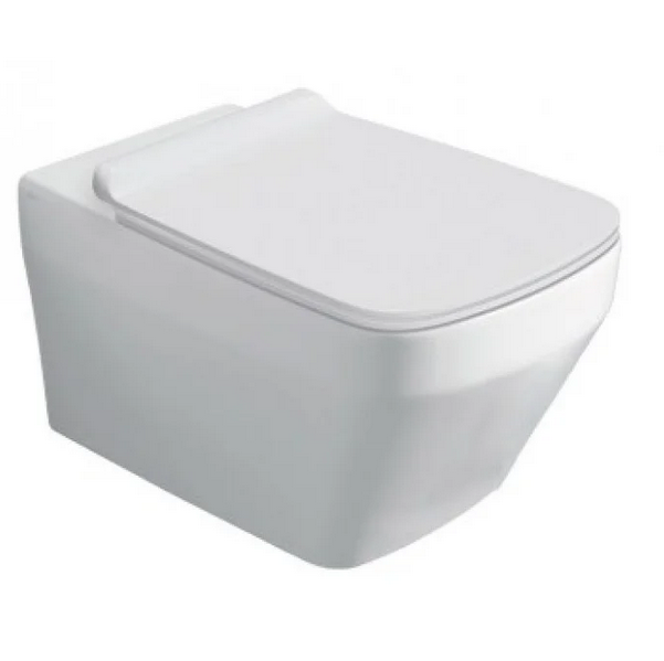 Унитаз подвесной Simas Baden Baden Rimless 36х56 см фаянс белый BB 18 / F85