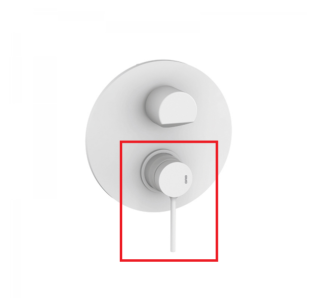 Ручка для встраиваемого смесителя GRB Time латунь белый 00010081