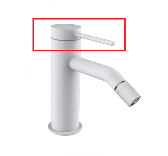 Ручка смесителя для биде GRB Time латунь белый 00010027