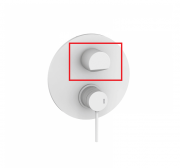 Важіль перемикання передач МК для вбудованого змішувача GRB Time латунь білий 00010051