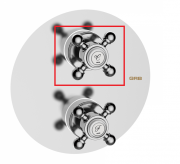 Рычаг потока термостата GRB Clasica для душа латунь хром 00010015