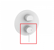 Ручка для вбудованого змішувача GRB Time латунь білий 00010081