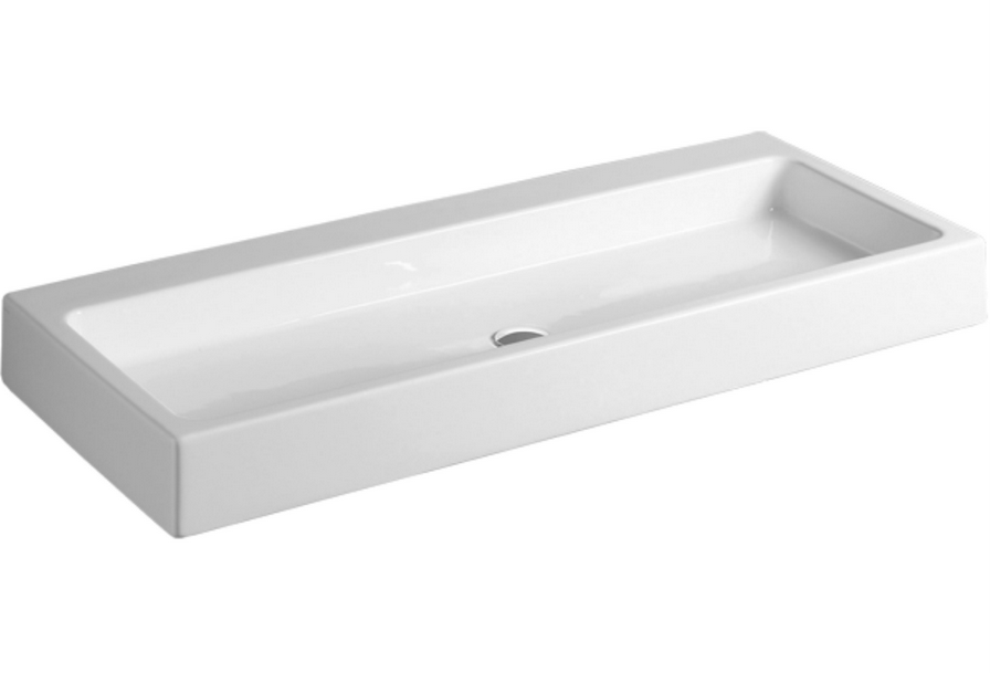 Раковина для ванной Simas Frozen накладная 121х50,5 см фаянс белый U 120