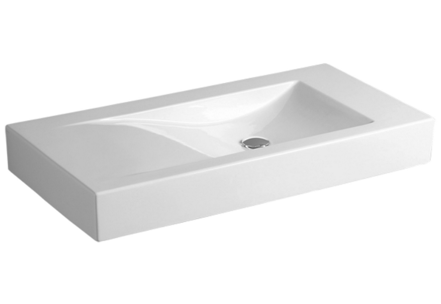 Раковина для ванної Simas Frozen підвісна/накладна 100х50 см фаянс білий FZ 12