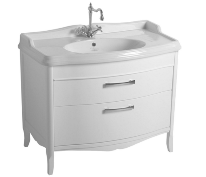 Тумба під раковину Simas Arcade для підлоги 97х54 см МДФ білий лак ARM4