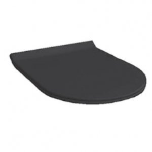 Сиденье с крышкой для унитаза Hatria Fusion slim с микролифтом черный матовый Y1X002