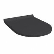 Сиденье с крышкой для унитаза Hatria Fusion slim с микролифтом черный матовый Y1X002