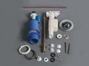 Смывной механизм Simas Frozen для моноблочного бачка хром D 15