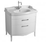 Тумба под раковину Simas Arcade напольная 83х54 см МДФ белый лак ARM2