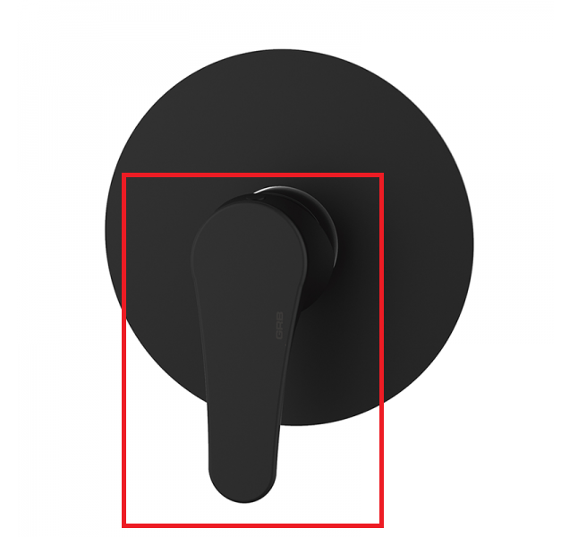 Ручка для встраиваемого смесителя GRB E-Plus латунь черный 00011219