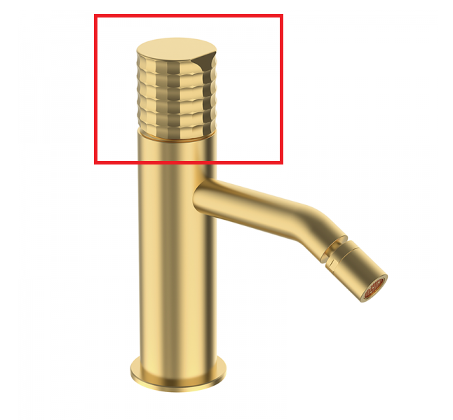 Ручка смесителя для биде GRB Aura латунь матовое золото 00010097