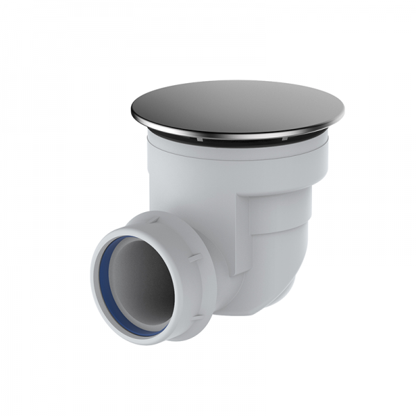 Сифон для душевого поддона GRB Valvuleria 90 мм белый/хром 00040001