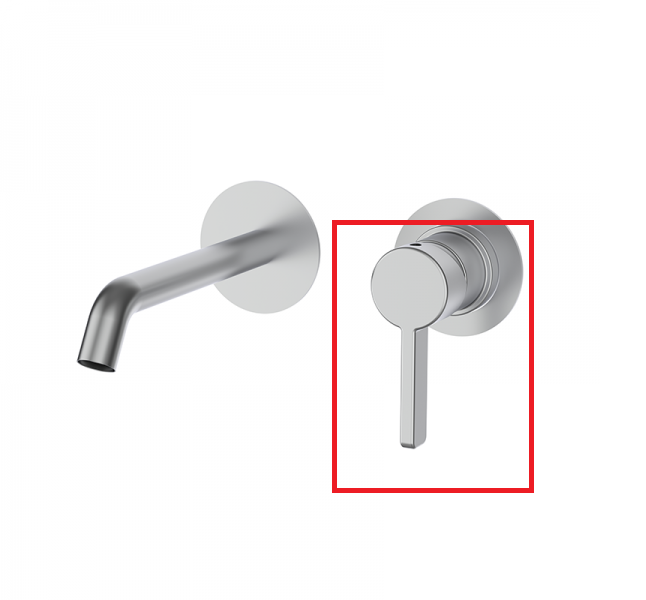 Ручка для встраиваемого смесителя GRB Axis латунь нержавеющая сталь 00010173