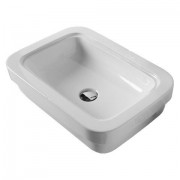 Раковина для ванной Simas Evolution накладная 58х42 см фаянс белый EVO10